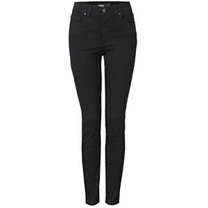 ANGELS Slim Fit Jeans Skinny jeans met strakke Super Stretch Denim met labelapplicaties, Everblack, 34W / 30L