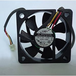CPU Cooler Fan AD0512LB-G70 12V 0.10A 5CM 50 * 50 * 10mm 3Pin Silent Cooling Fan