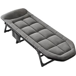 Opvouwbare ligstoel voor in de tuin, draagbare ligstoel voor buiten, gewatteerde zonnebank, tuinloungestoel voor zware mensen, opvouwbaar kampeerbed, lang 180cm 190cm 200cm (Kleur : #3, Size : 190x6