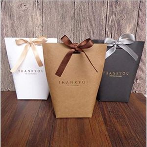 SHHS 9 stuks bedankdozen voor geschenkverpakkingen, verpakkingszakken (3 zwart en 3 wit en 3 bruin), minimalistische geschenkdozen Pasen, decoratieve geschenkdoosbundel voor het verpakken van
