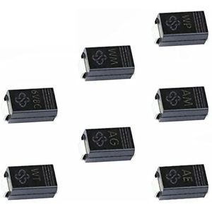 GGQROTTQ 50 Stks SMD TVS Diodes SMAJ26A SMAJ28A SMAJ30A SMAJ33A SMAJ36A SMAJ40CA SMAJ43CA SMAJ45CA SMAJ48CA SMAJ51CA SMAJ54CA 400W 5A SMA (SMAJ40CA)