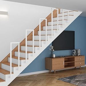 Leuning voor trappen overgangs binnenshuis stappen leuningen voor oudere kinderen 1 stapvormige trap trap trap trail hand voor villa tuin corridor veiligheidssteunbalk (100 cm)