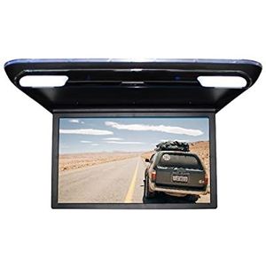Draagbare dvd-speler voor videospelers op hoofdsteunen in auto's Auto Monitor 19 Inch HD Lcd-scherm Auto Dak Mount Display 1080P Video Player Flip Down Plafond Link TV HDMI USB FM Speaker met HD-roter
