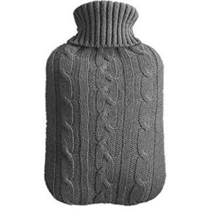 OIFAODAO, Warmwaterkruiken gebreide tas 2L grote warmwaterkruik met geweven hoes, Heetwaterzak,Warmwaterkruik(C)