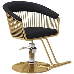 Kappersstoel, 360° draaibare kappersstoel met hydraulische pomp draaibare stylingstoel stoel voor gezichtsbehandelingen medische spa tatoeagestoel voor kapperszaak (verstelbare hoogte)(Black)