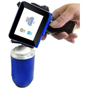 Mini-inkjetprinter Nummer Houdbaarheid Productiedatum Handheld codeerapparaat Oplosmiddel Snel drogend voor Tekst Barcode Datum Tijd, etc(With 2 ink)