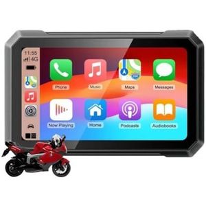 7 inch Motorfiets Draadloze Carplay Android Auto Moto Draagbare GPS Navigatie Touchscreen Display IPX7 Waterdichte Autoradio