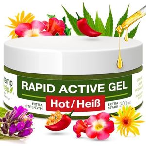 Rapid Extra sterke sneeuwversterking, met duivelsklauw en hennep, verwarmende zalf voor gewrichts- en spierspieren, bij artritis, reuma, nek-, knie- en rug-, veganistische ontstekingsremmende