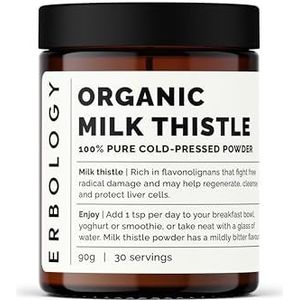 Bio Mariadistelpoeder 120g - Mariadistel - Melkdistel - Leverreiniging - Puur - Rauw - Veganistisch - Milk Thistle