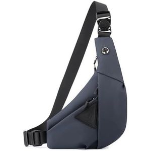 Motorfietstas Voor Mannen Jongen Mini-reistas Crossbodytassen Anti-diefstal Mobiele Telefoontas Sling-borsttas Kleine Schoudertas Reparatie Gereedschap Plaatsen Tas (Color : Blue Left)