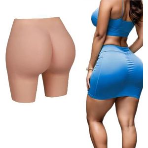 Adima Siliconen Butt Lift Panty Dames Billen Shapewear met Hip Enhancer, Open Kruis Ademende Shorts voor Drag Queen,Girly white,L