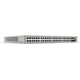Allied Telesis - FS980M/52PS - Switch - Zwart - 48x10/100TX PoE+ poorten, 4x100/1000X SFP uplink/stacking poorten
