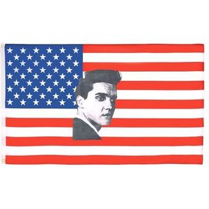 USA Elvis Vlag 90x60 cm - Amerikaanse vlaggen 60 x 90 cm - Banner 2x3 ft Hoge kwaliteit - AZ FLAG