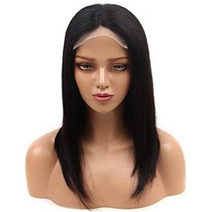 DieffematicJF Pruik Front lace smooth hair headgear wig high temperature chemical fiber hair silk ladies wig long straight hair
