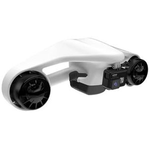 Waterscooter, Onderwater 500W elektrische scooter met dubbele propeller, zeescooter, onderwaterbooster, onderwaterthruster, duikscooter for watersporten(White)
