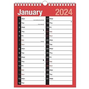 Karrma 2021 Kalender A4 Grote 2 Kolom Maand om Spiraalvormige Gebonden Muur Planner voor Home Business Office School 1 januari 2021 tot 31 December 2021