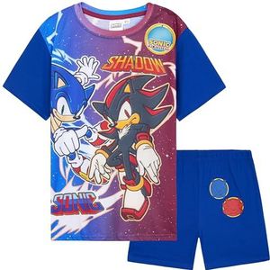 Get Trend Jongens pyjama set korte pyjama kinderen lounge set nachtkleding zachte zomer nachtkleding multipacks beschikbaar geschenken voor jongens, Blue Sonic 1 Pack, 9-10 jaar
