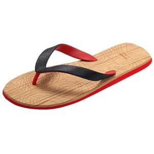 Doucheschoenen, Antislip sportsandalen for heren - Zomerstrandslippers for buiten(Red,44 EU)