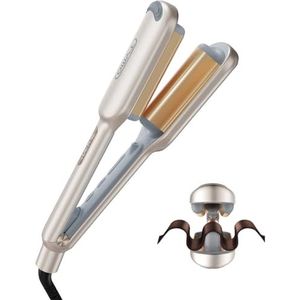 TYMO ROVY Krultang, Golfplaat voor Haar Grote Krullen Geschikt voor Beginners, 25 mm Ionen Keramische Haar Kreukeltang voor Lang en Kort Haar met 4 Temperaturen en LED-Display, Haar Crimptang