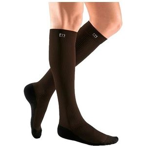 medi mediven active compressiekousen | Compressie-kniekousen met hielversterking | KKL 1 | Brown Active | Maat: IV | Gesl. kant | Normaal