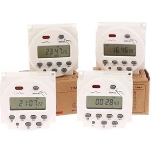 1PC 12V 24V 110V 220V CN101A Digitale LCD Power Timer Programmeerbare Relaistijd Schakelaar CN101 Timer Schakelaar (Maat: AC220V)