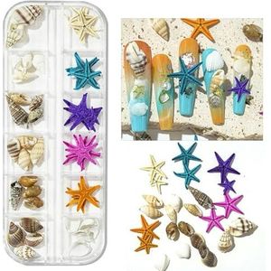 1 doos onregelmatige schelp nagelbedels natuurlijke abalone-schelp nagelkunst vlokken 3D decor plakjes kleine grind ontwerp vlokken steen-PH187