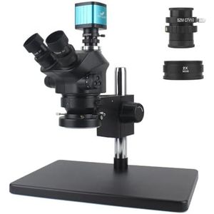 1080P 48MP 4K HDMI USB Digitale Videocamera Simul-Focal 50X 100X Stereo Trinoculaire Microscoop C Mount Telefoon Solderen PCB Reparatie(With 2.0x)