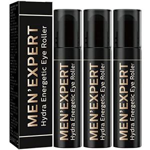 Mens Expert Hydra Energetische Eye Roller, Eye Serum Mannen, Mens Onder Eye Roller Serum, Eye Roller Ball Serum- Eye Serum Voor Lijnen En Rimpels En Donkere Cirkels Mannen-3pcs
