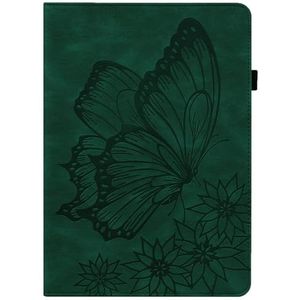 Beschermhoes PU lederen hoes flip portemonnee beschermhoes vlinder reliëf beschermhoes kaartsleuf tablet pc hoes geschikt compatibel met Xiaomi Redmi Pad SE 11 inch Behuizing (Color : Ye?il)