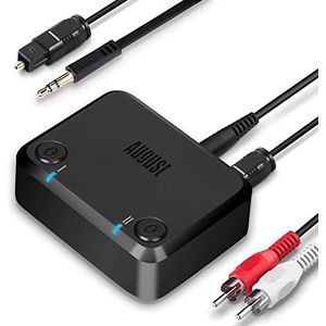 August - MR270 HD - Bluetooth Dual Link Hoofdtelefoon Adapter - Zwart - Bluetooth v5.0