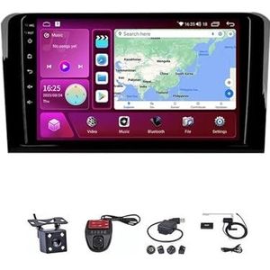 Android Double Din Car Stereo 9 Inch Touchscreen Autoradio Autotoebehoren Multimedia Stuurwielbediening met Navigatie Plug And Play Voor Mercedes Benz GL 2005-2013(M100S WIFI 1G+16G)