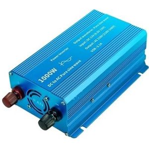 Omvormer Auto-omvormer Met 31A EU-universeel Stopcontact Omvormer Van DC 12V Naar AC 230V 1000W/1500W/2200W Zuivere Sinusgolf 50Hz/60Hz(1000W 50Hz Universal)