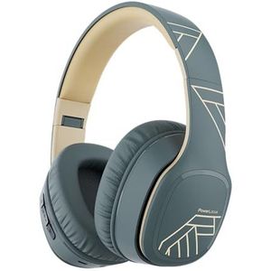 PowerLocus P7 Bluetooth over-ear, opvouwbare hoofdtelefoon, draadloze hoofdtelefoon met bass-modi, hifi-stereo met handsfree-functie, USB-C opladen en lange batterijduur voor iPhone/PC/tv