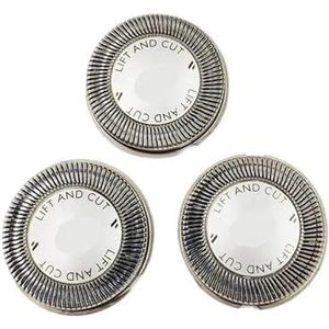 3 stuks reservekoppen compatibel met Philips HQ3 HQ56 HQ55 HQ44 HQ443 HQ444 HQ3405 HQ5401 HQ5413 HQ5421 HQ5426 HQ5430 HQ5625