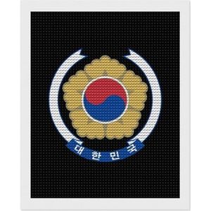 Nationale Embleem van Zuid-Korea Diamond 5D Schilderen Ronde Volledige Boor DIY Digitale Kunst Foto Voor Beginners Volwassenen Stijl-2