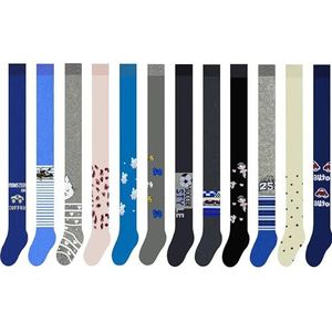 EEWEN Set van 3 of 6 thermische maillots voor meisjes, warm, fijn gebreid, katoen, verrassende willekeurige selectie van verschillende patronen, 11000, 3 paar thermo model 1, 122-128