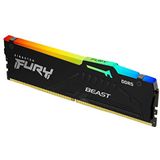 Kingston FURY Beast DDR5 RGB 16GB 5600MT/s DDR5 CL36 DIMM Desktop Gaming Enkele Module - KF556C36BBEA-16