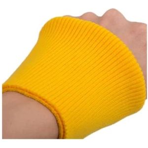Stretch ribbels gebreide stof ， Dikke stretch zachte gebreide ribboord for sweatshirt onderkant rekbaar katoen(Gold)