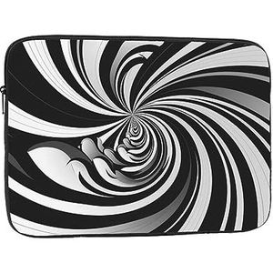 Wit Zwart Swirl Ontwerp Laptop Case Laptop Sleeve Laptop Tas Shockproof Beschermende Notebook Case Laptop Cover 13 inch