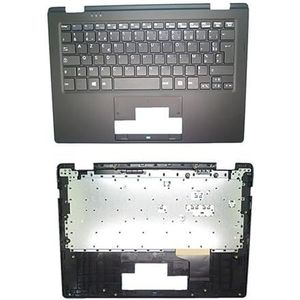 E2218T E2218 T PalmRest & toetsenbord voor MEDION voor AKOYA MD60200 Zwarte C-behuizing met Belgisch BE/Hongarije HU/Engelse gebruikersinterface/VK-toetsenbord(France FR)