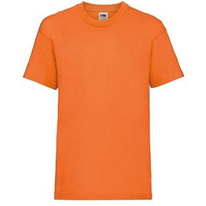 Fruit of the Loom T-shirt voor jongens, Oranje, 5-6 Jaren