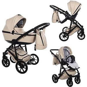 Kinderwagen Junama Space kunstleer autostoel en Isofix optioneel by SaintBaby Desert 02 2-in-1 zonder babyzitje