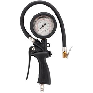 ORAZIO Bandenspanningsmeter met vloeistofvulling, 230 psi, bandenpomp, pomppistool, luchtvoering, compressor, auto, bestelwagen, camper, fiets, bandengereedschap