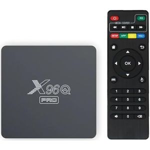 X96QPRO 2 GB RAM en 16 GB ROM Box Android TV Box Media Player Hoge kwaliteit (Android 11.0) met afstandsbediening en HDMI-kabel, multimediaspeler, 4K tv-box