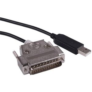 1 st USB naar DB25 Mannelijke RS232 Seriële Converter Apdater Null Modem Crossover Printer Programmering Kabel