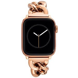 Anne Klein Mode ketting armband voor Apple Watch, veilig, verstelbaar, Apple Watch vervangende band, past op de meeste polsen, roségoud-Toon, 38/40/41 mm, ketting, Rose Gold-toon, 38/40/41mm, Ketting