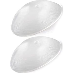 HomeJoySet Doorzichtige Siliconen Driehoekige Borstprothesen, Zelfklevend - Mastectomieprothesen En Cosplay-versterkers, 1600 G/paar, Transparant(T_1200g/pair)