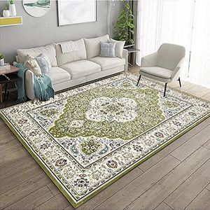 Perzië traditioneel klassiek vloerkleed met bloemenmotief Antislip groot tapijt voor woonkamer, Keuken- en gangmatten, Entree decoratie. -Perzisch-13-60x*90cm