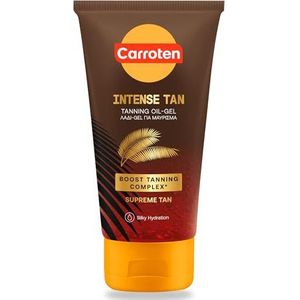 Carroten Tanning Oil Gel Intensive 150 ml - Bruiningsversneller met Kokosolie en Vitamine A & E voor Maximale Bruining