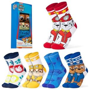 Paw Patrol Grappige ademende sokken voor kinderen, 5 stuks, Blauw / veelkleurig, 30-35